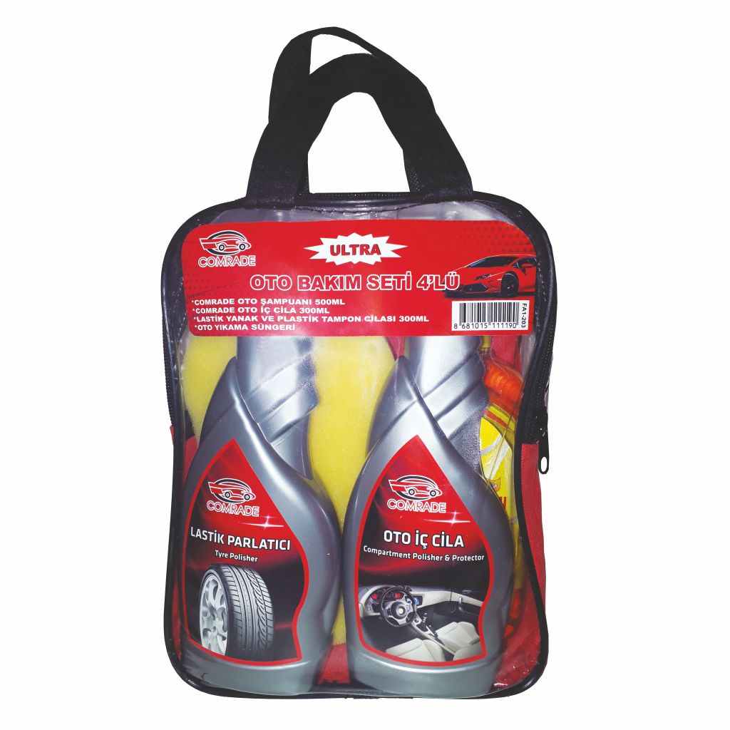 Autokit Comrade 4'lü Ultra Oto Bakım Seti 