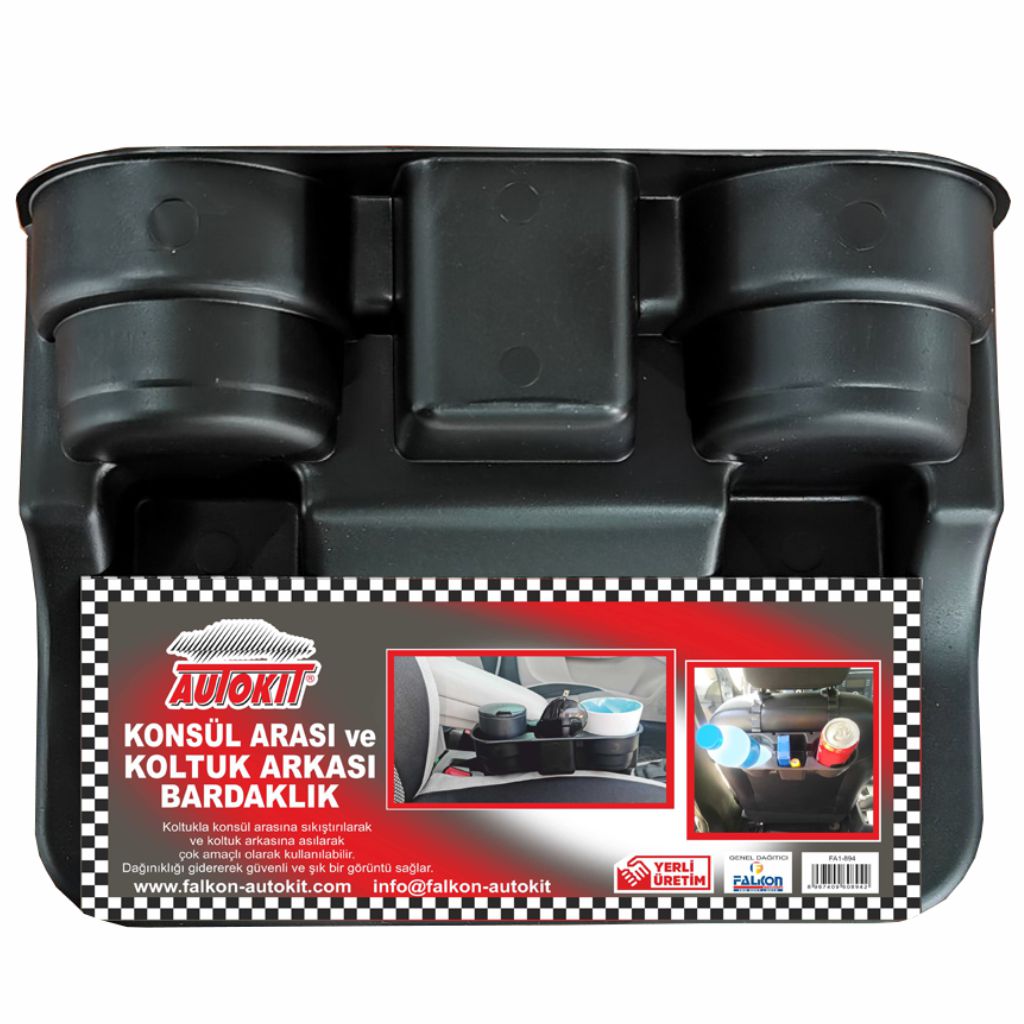 Autokit Konsol Arası ve Koltuk Arkası Bardaklık