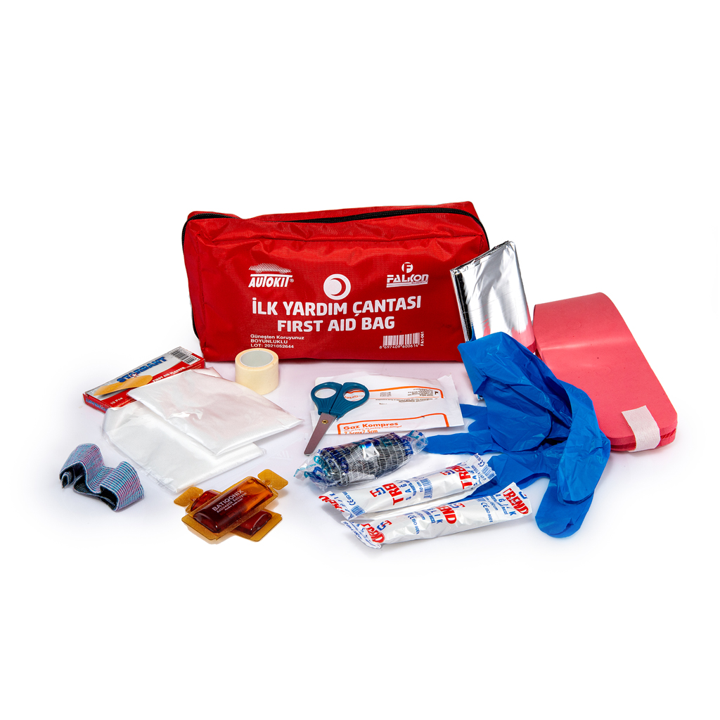 Autokit İlk Yardım Seti Karayollarına Uygun Bez Çantalı