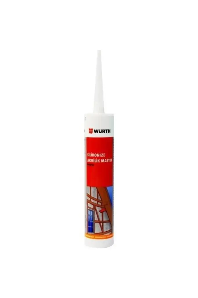 Würth Silikonize Akrilik Mastik Beyaz 310 ML