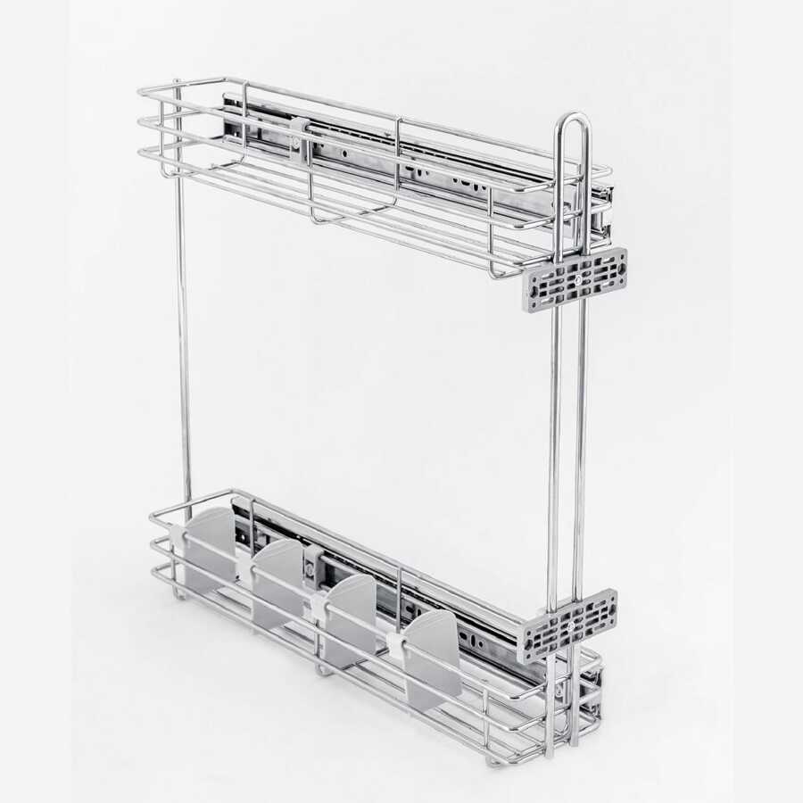 Çağdaş Yandan Frenli Raylı Şişelik 25 Modül (20cm)