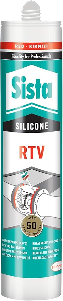 Sista Rtv Isı Silikonu Kırmızı 280ml