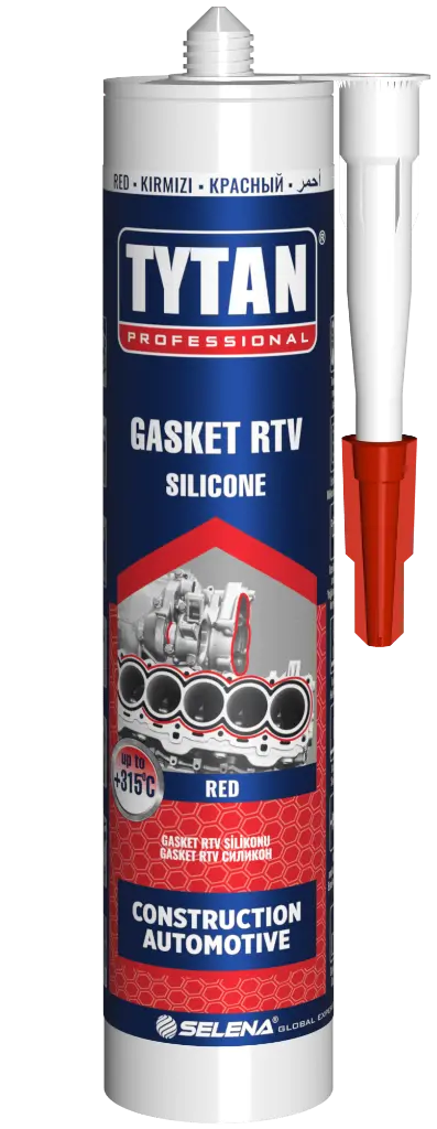 Tytan Rtv Isıya Dayanıklı Silikon Kırmızı 280ml