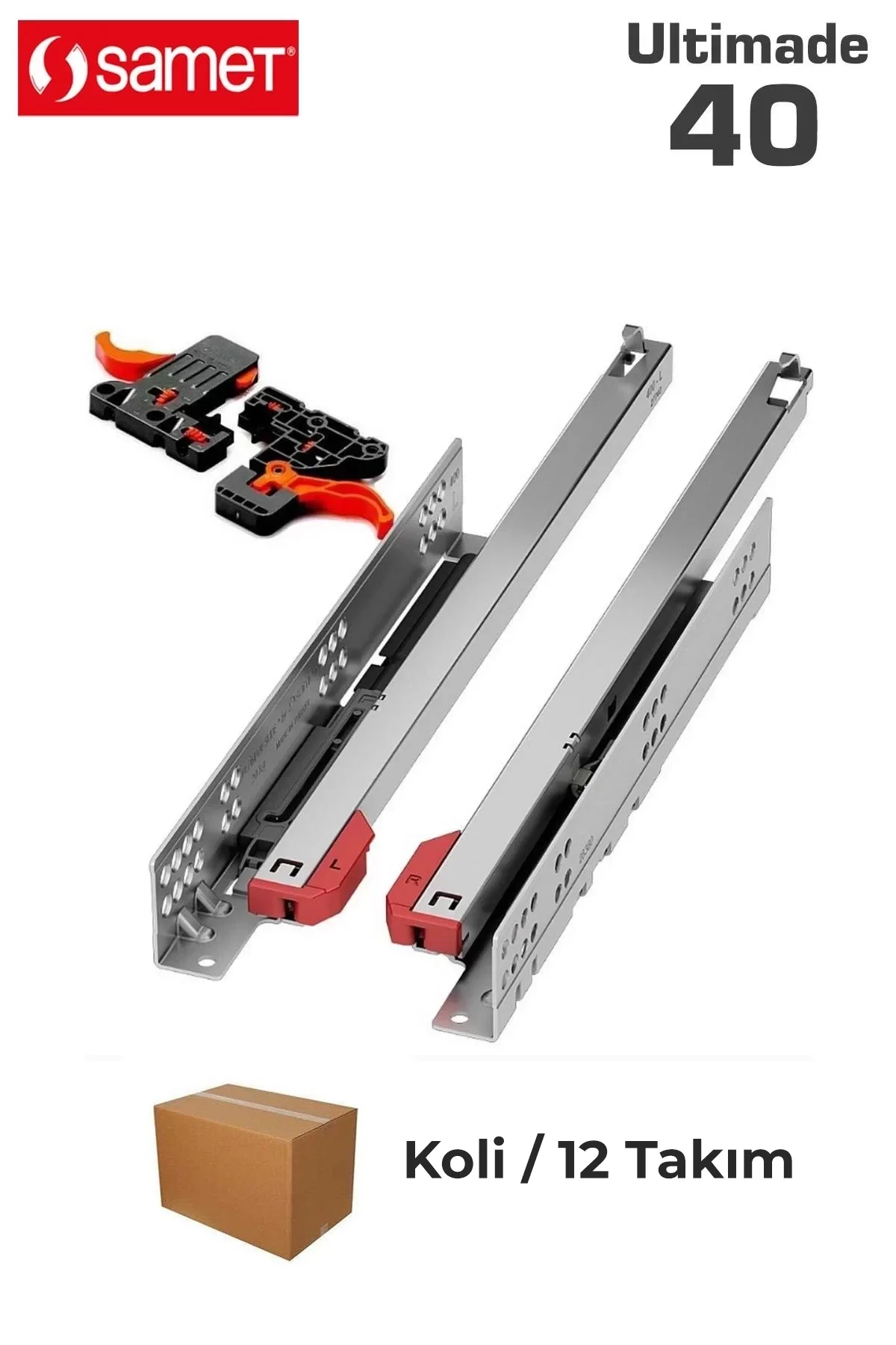 Samet Ultimate Tek Açılım Ray 40 cm