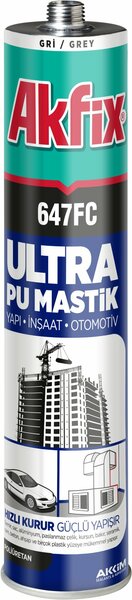 Akfix 647FC PU Mastik Gri 280ml