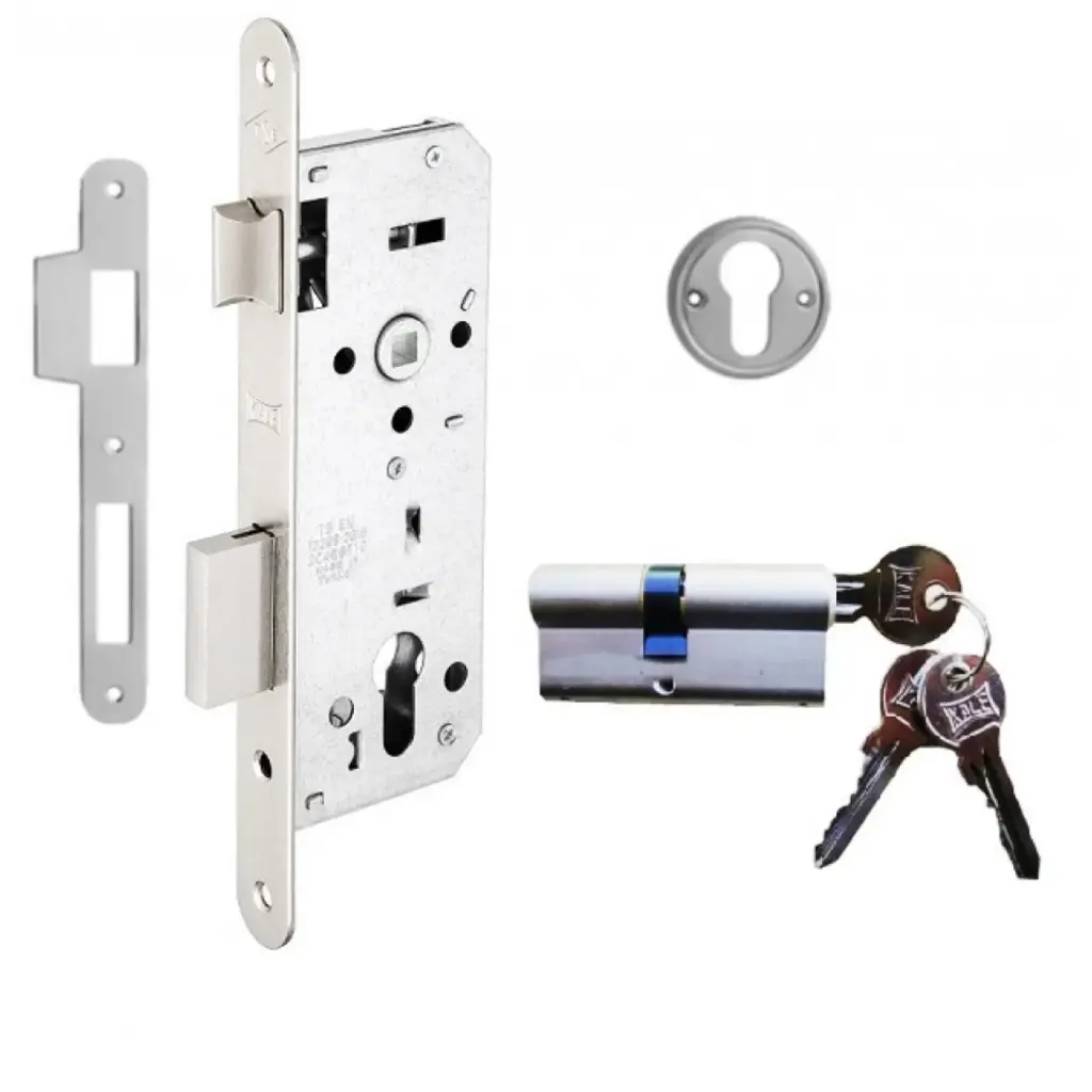 Kale Silindirli Daire Kilidi Nikel Oval 152R/40mm