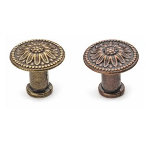 Nobel Papatya Antik Sarı Düğme