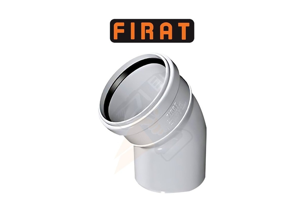 Fırat Atık Su Borusu Açık Dirsek 50/45