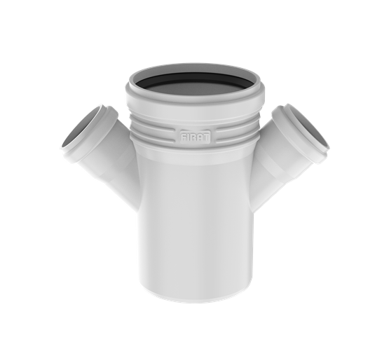 Fırat Atık Su Borusu Çift Çatal 125/125