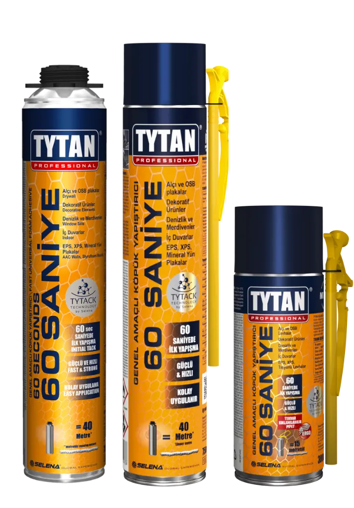 Tytan 60 Saniye Pipetli Yapıştırma Köpüğü 750ml