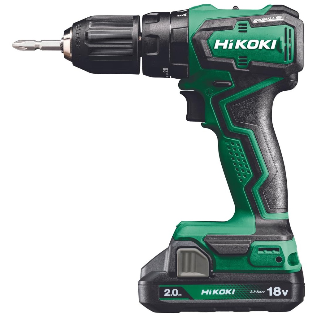 Hikoki DV18DD 18V 2.0Ah Çift Akü Kömürsüz Şarjlı Darbeli Vidalama Matkap