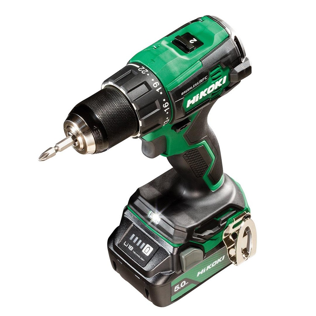 Hikoki DV18DE 18V 2.0Ah 70 Nm Çift Akülü Kömürsüz Darbeli Vidalama Matkap