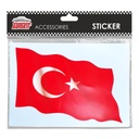 Autokit Türk Bayrağı Sticker Büyük Boy 20*14 cm