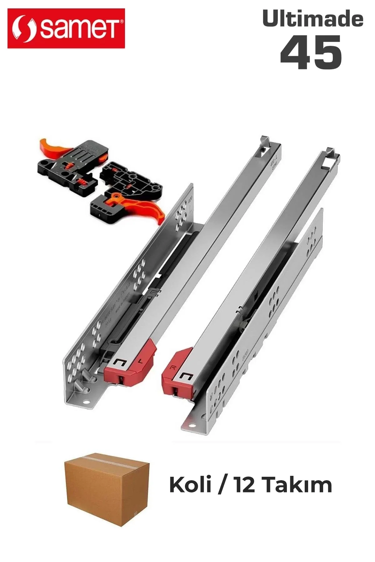 Samet Ultimate Tek Açılım Ray 45 cm