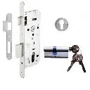 Kale Silindirli Daire Kilidi Nikel Oval 152R/35mm