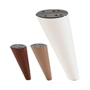 Nobel Açılı Beyaz Konik Ayak 12CM