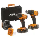 Aeg JP1812-202C Combo Set 18V Somun Sıkma ve Vidalama