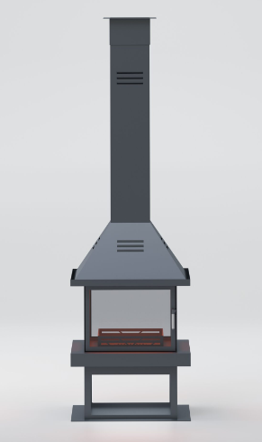 Kare Model Orta Şömine