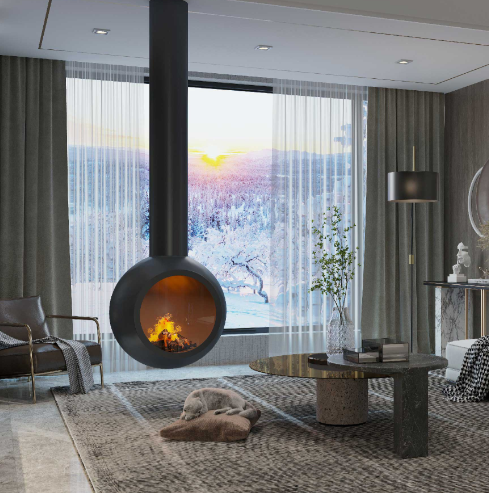 KÜRE MODEL ORTA ŞÖMİNE 60X60