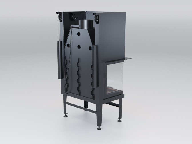 70 CM ÜÇ TARAFI CAMLI ASANSÖRLÜ ŞÖMİNE HAZNESİ