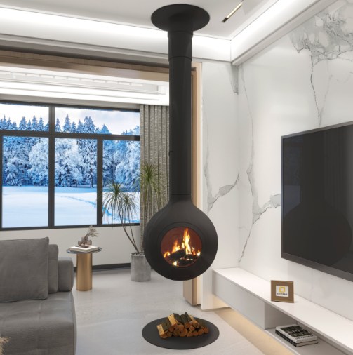 KÜRE MODEL ORTA ŞÖMİNE 60X60