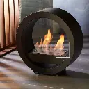 Round Design Taşınabilir Şömine