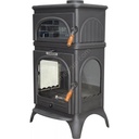 MODENA LÜX OVEN 3 CAMLI KUZİNELİ DÖKÜM SOBA 